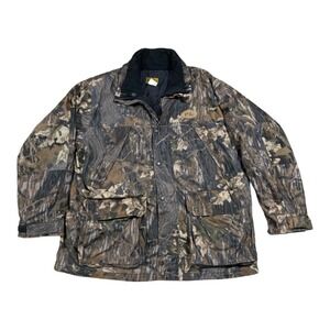 Mossy‎ Oak Bear Creek Outfitters Camo Jacket Size XL Hunting Fishing Heavy